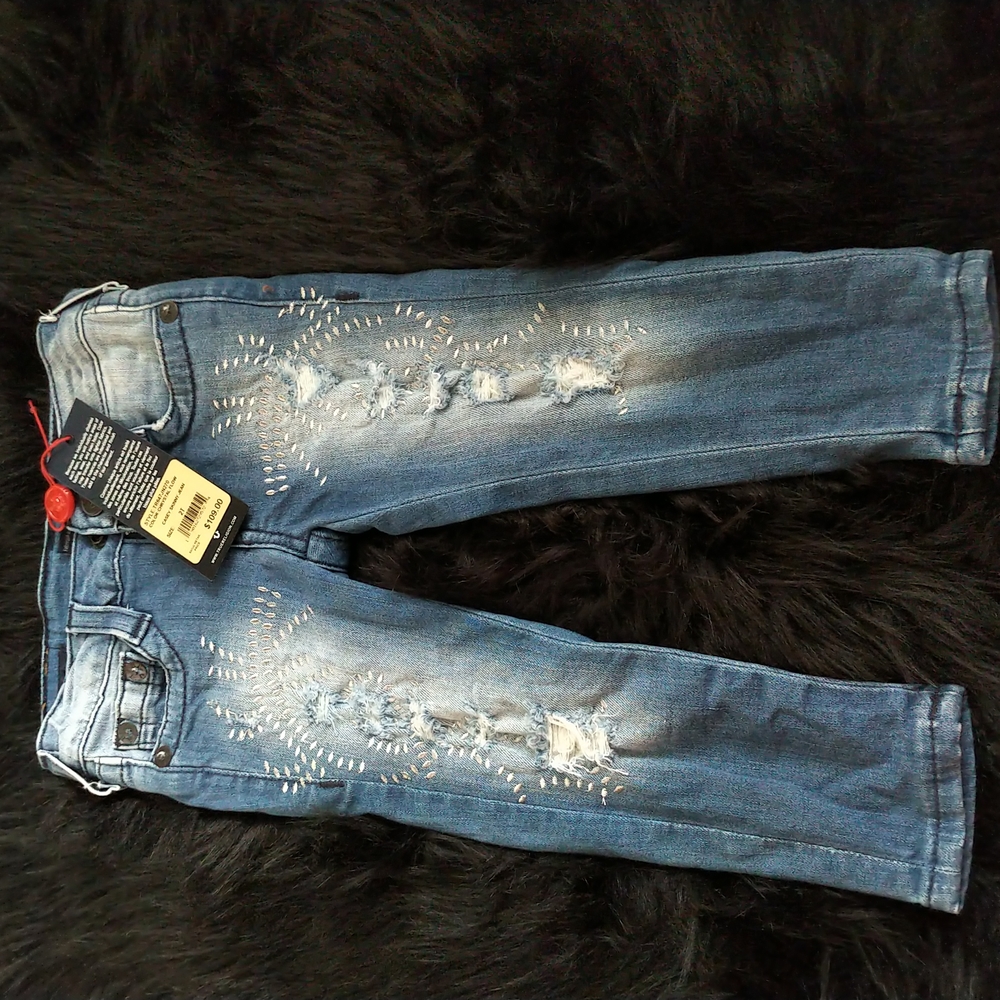 True Religion Girls Casey Skinny Jean 2T-EUC